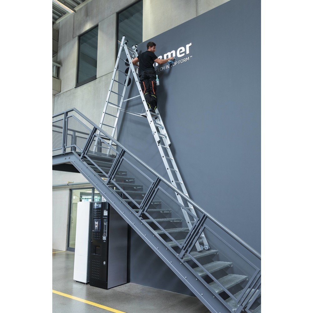 Productafbeelding nr. 6: Munk Günzburger multifunctionele ladder, 3-delig, met nivello®-traverse, 3 x 6 treden