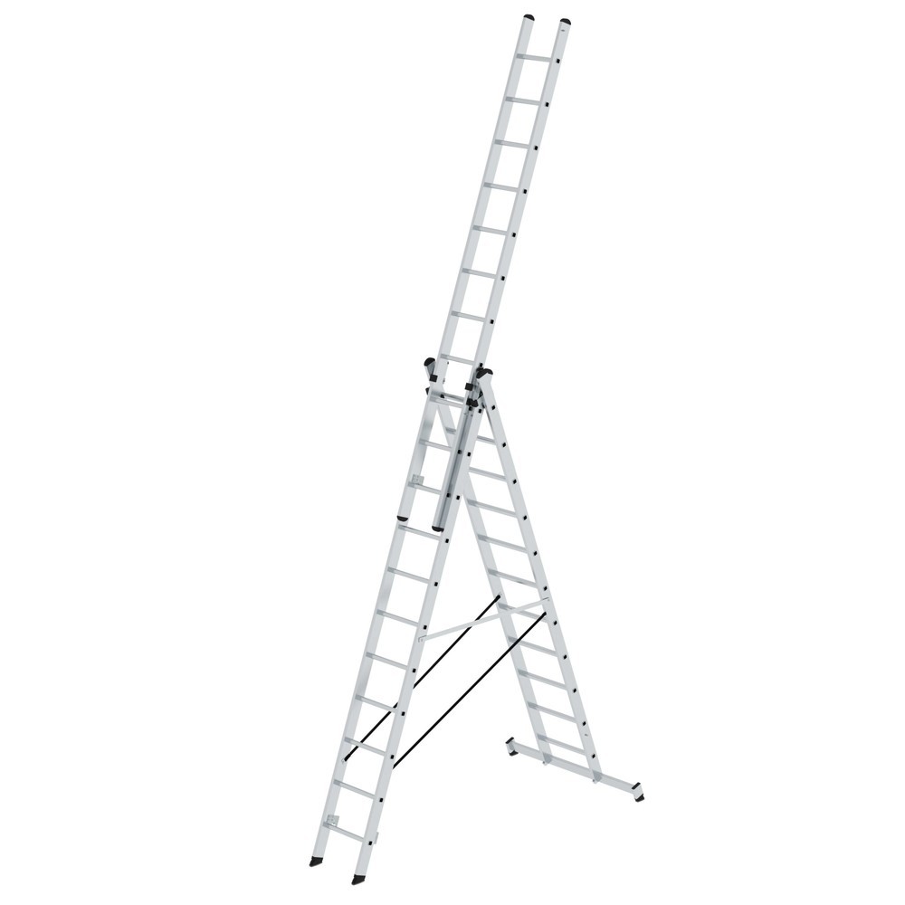 Productafbeelding nr. 1: Munk Günzburger multifunctionele ladder, 3-delig, met nivello®-traverse, 3 x 11 treden