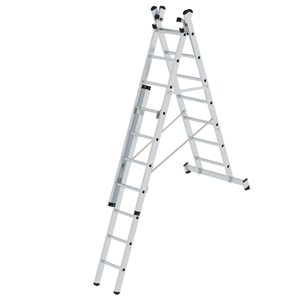 Productafbeelding nr. 3: Munk Günzburger multifunctionele ladder, 3-delig, met nivello®-traverse, 3 x 7 treden