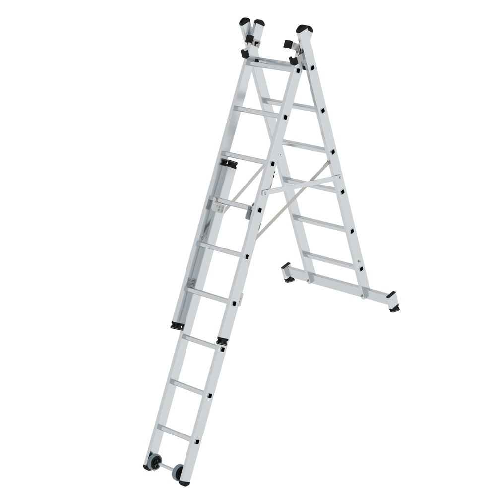 Productafbeelding nr. 3: Munk Günzburger multifunctionele ladder, 3-delig, met nivello®-traverse, 3 x 6 treden