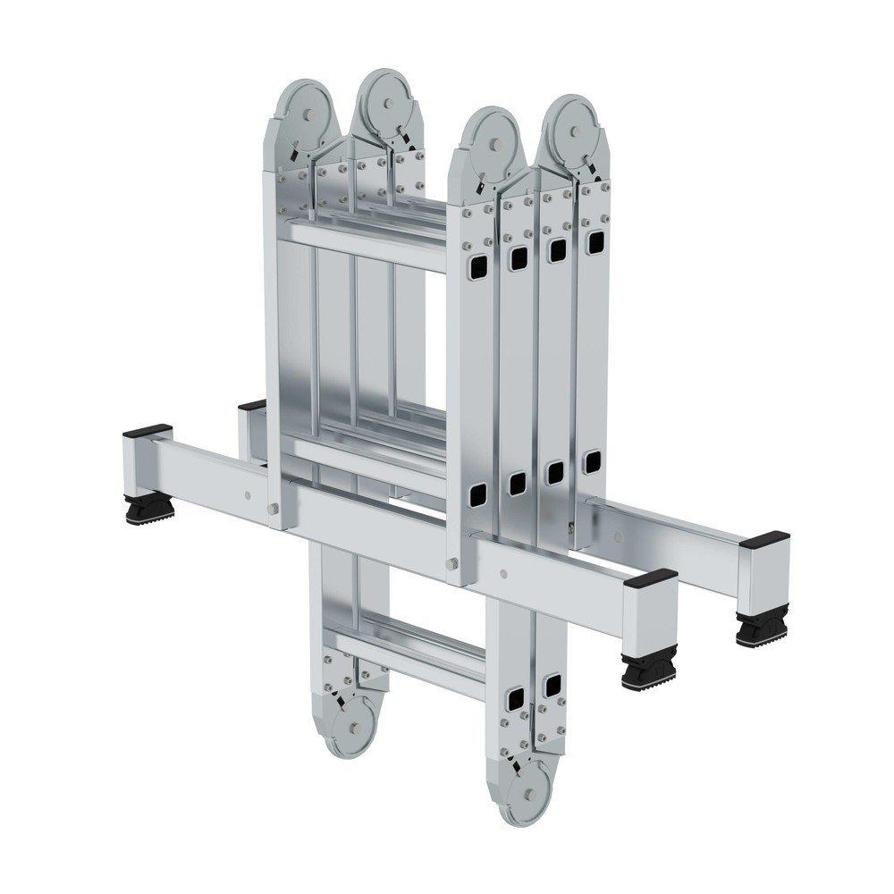 Productafbeelding nr. 6: Munk Günzburger multifunctionele ladder, 4-delig, met nivello®-traverse, 2 x 2 + 2 x 3 treden