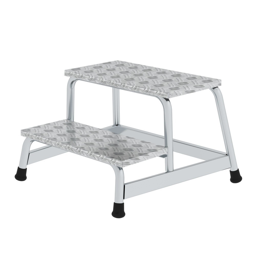 Productafbeelding nr. 1: Munk Günzburger werkplatform, star, aluminium traanplaat, 2 treden