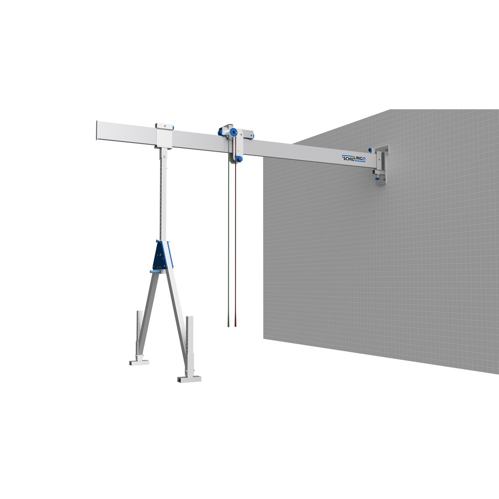Productafbeelding nr. 2: Muurhouder voor aluminium portaalkraan, stationair: hoog + beweegbaar: klein, medium & hoog