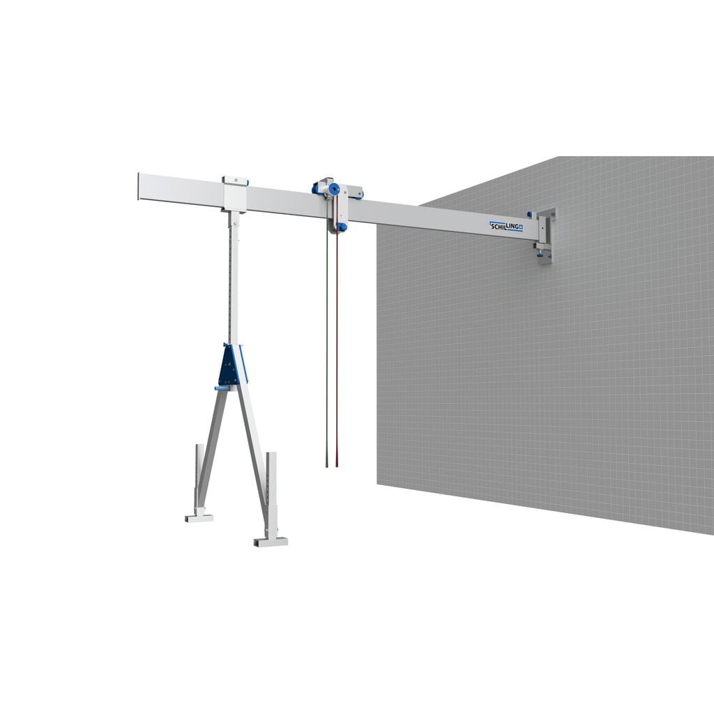 Muurhouder voor aluminium portaalkraan, stationair: small en medium Productafbeelding nr. 2: Muurhouder voor aluminium portaalkraan, stationair: small en medium