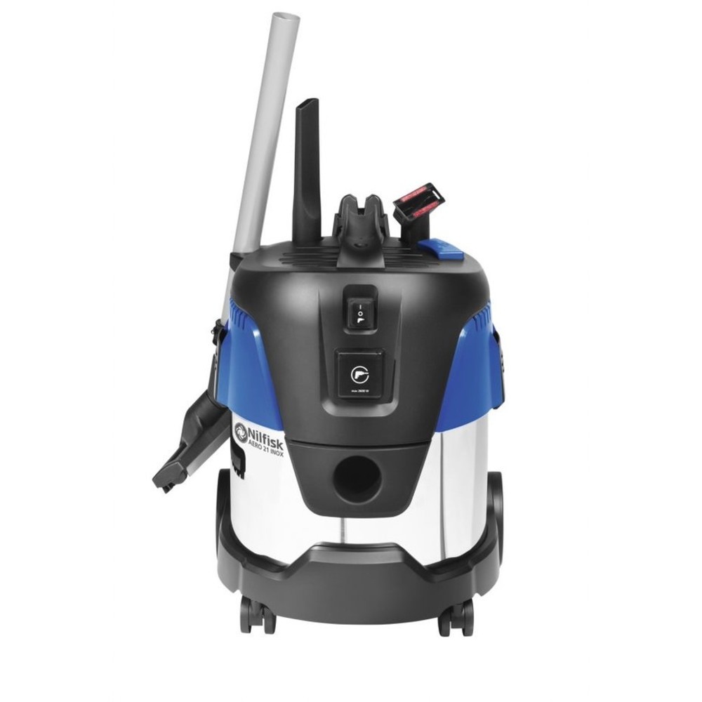 Productafbeelding nr. 2: Nat-/droogzuiger Nilfisk® AERO 21-21 PC INOX + stopcontact, 1.250 watt, 20 l