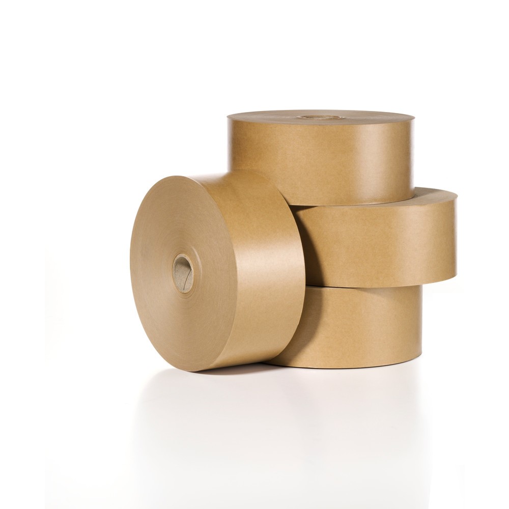 Product afbeelding: Natklevende tape, b x l 60 mm x 200 m, bruin, 12 stuks/verpakkingseenheid