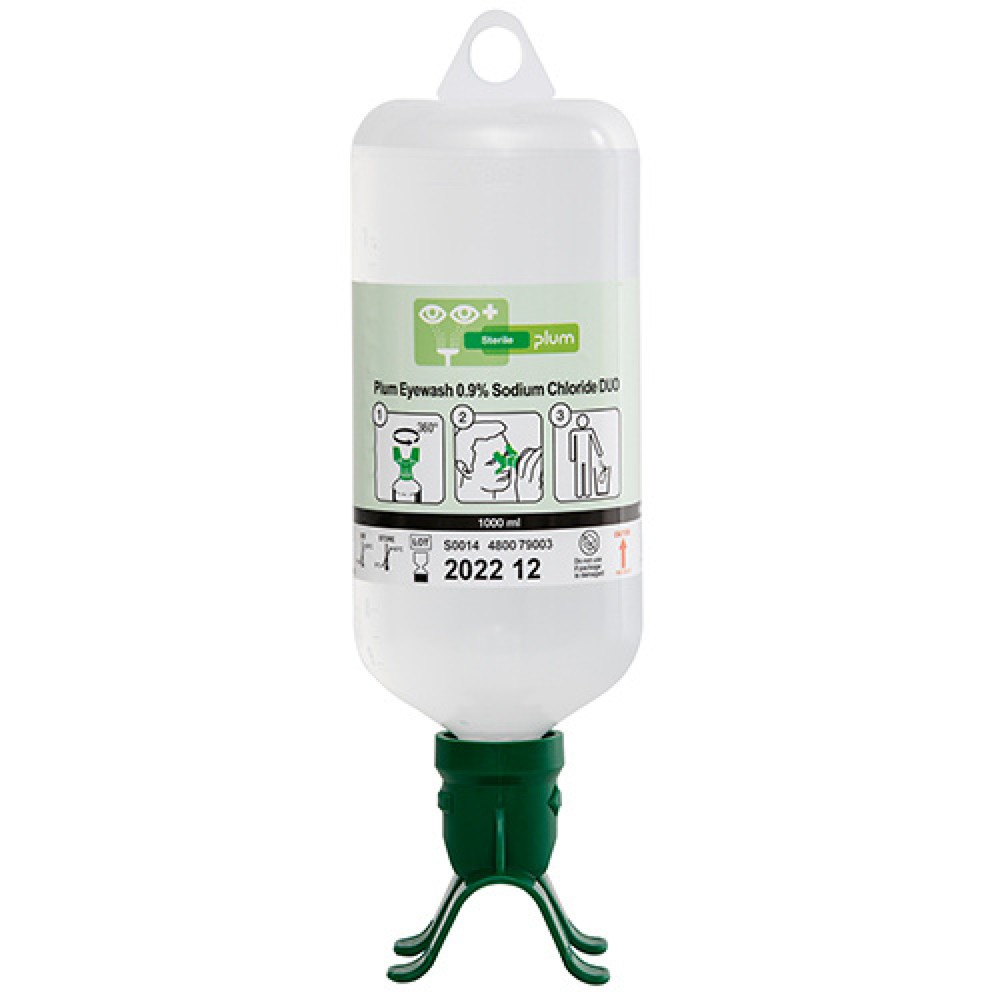 Product afbeelding: Oogspoeling, natriumchlorideoplossing DUO, 1000 ml