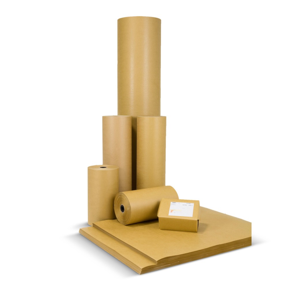 Product afbeelding: Natronkraftpapier, glad, breedte 500 mm, 70 g/m², 2 rollen/verpakking