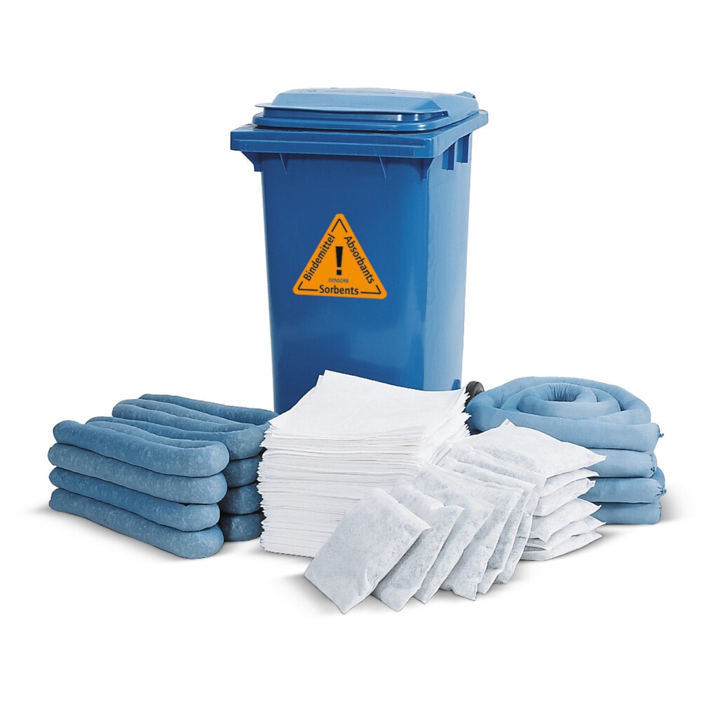 Noodpakket in rolton, olie, absorptievermogen 162 l Product afbeelding: Noodpakket in rolton, olie, absorptievermogen 162 l