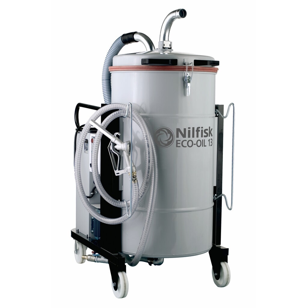 Nilfisk® nat-droogzuiger voor olie en spanen ECO-OIL 13 Product afbeelding: Nilfisk® nat-droogzuiger voor olie en spanen ECO-OIL 13