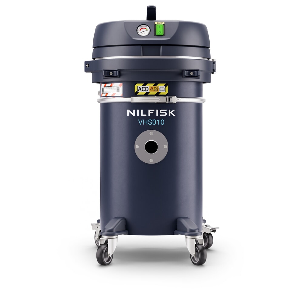 Nilfisk® veiligheidsstofzuiger VHS010 voor ontvlambaar en gevaarlijk stof, ACD-gecertificeerd HC ACD Product afbeelding: Nilfisk® veiligheidsstofzuiger VHS010 voor ontvlambaar en gevaarlijk stof, ACD-gecertificeerd HC ACD