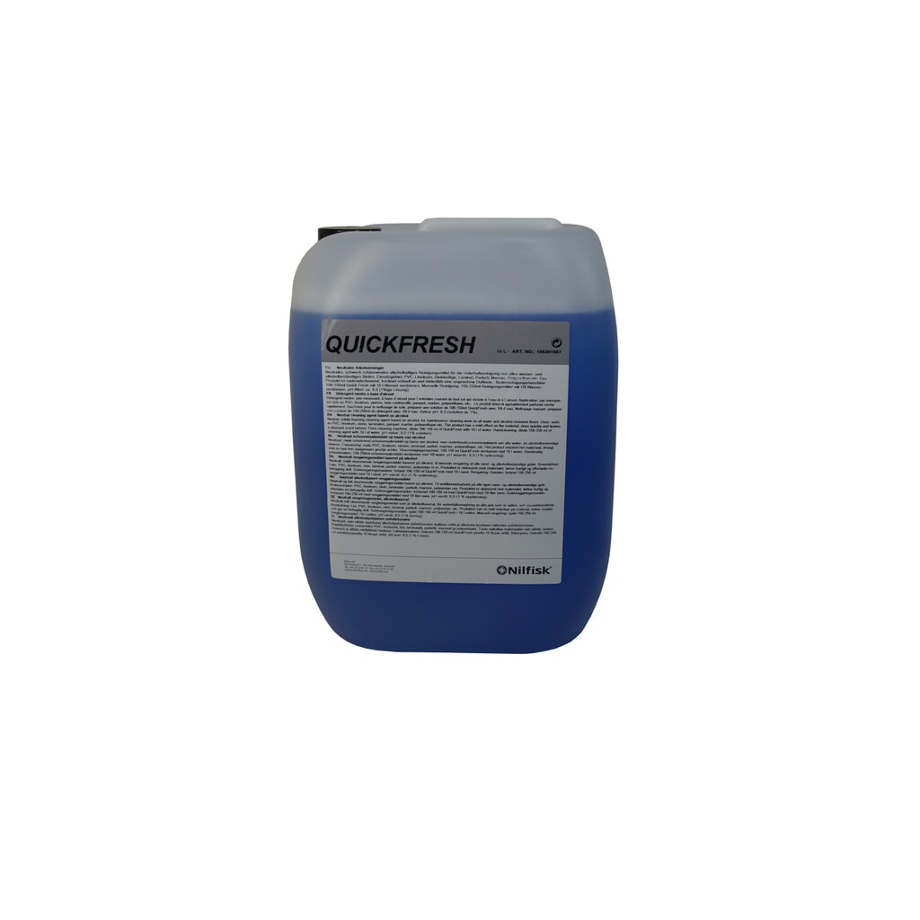 Nilfisk® vloerreiniger Quick Fresh SV1, harde vloeren, 4 x 2,5 liter Product afbeelding: Nilfisk® vloerreiniger Quick Fresh SV1, harde vloeren, 4 x 2,5 liter