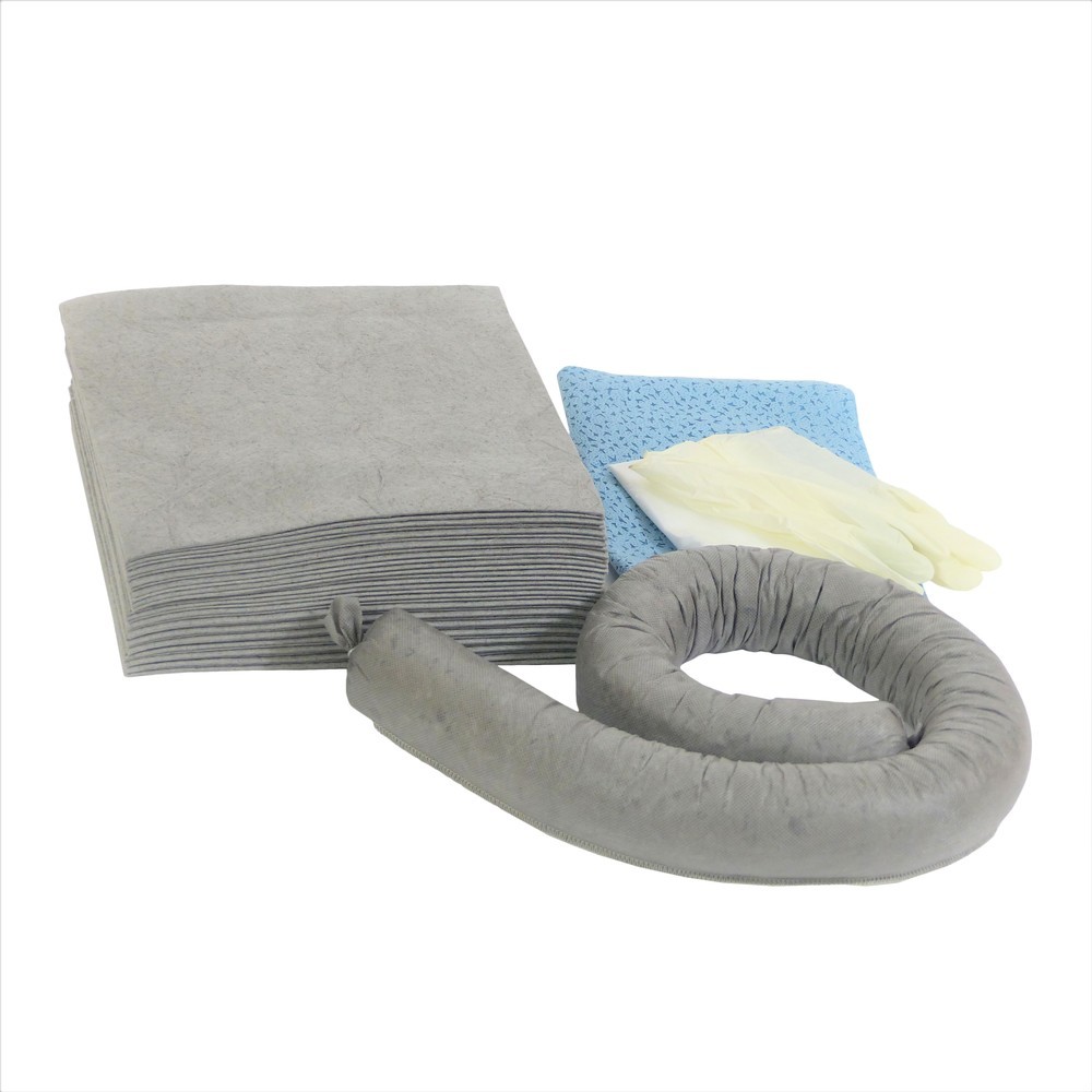Productafbeelding nr. 2: Noodpakket in pvc-tas, universeel, absorptievermogen 20 l, grijs