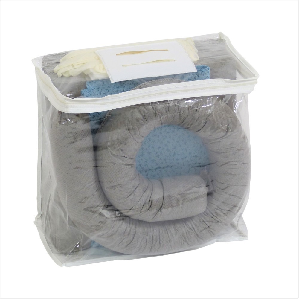Productafbeelding nr. 1: Noodpakket in pvc-tas, universeel, absorptievermogen 20 l, grijs