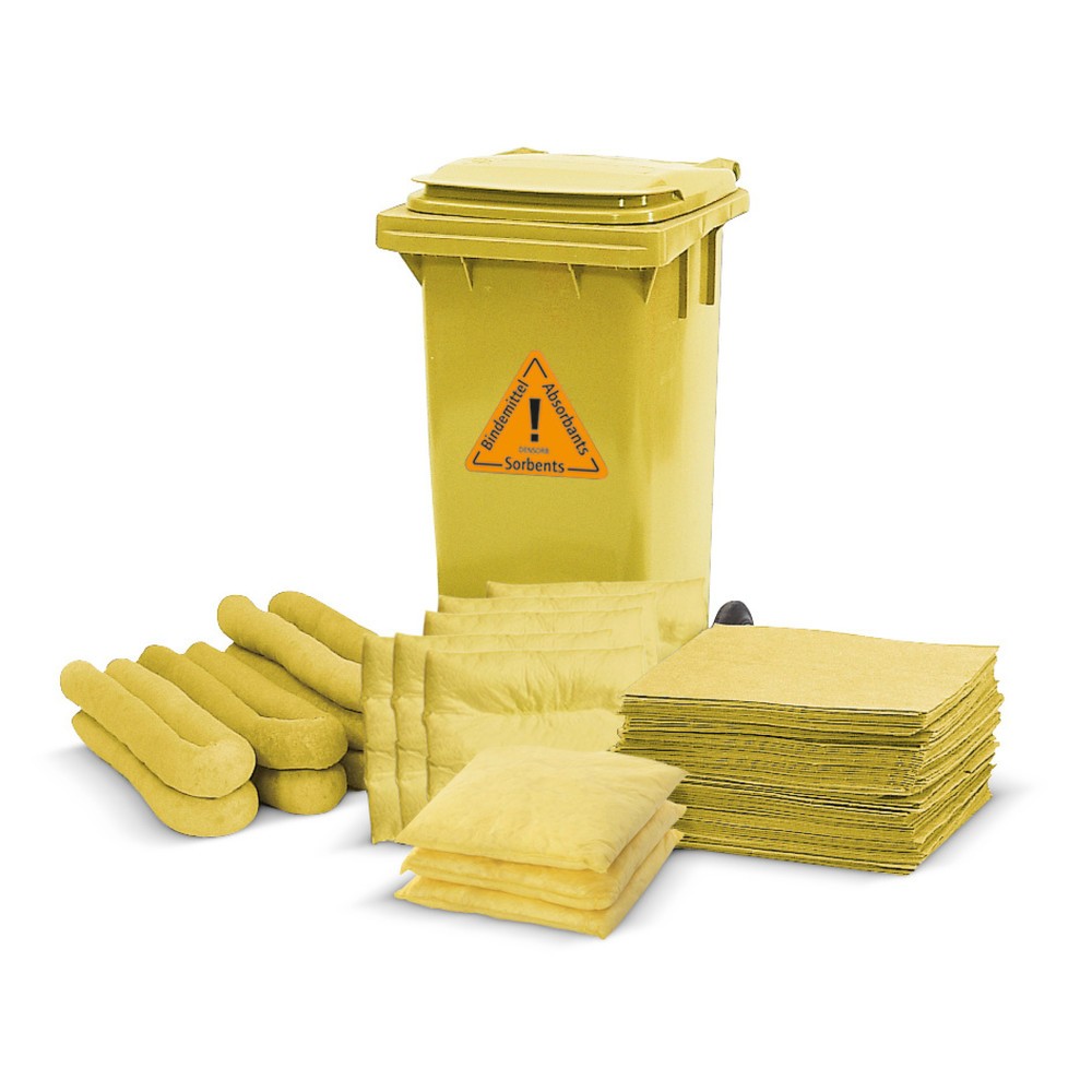 Product afbeelding: Noodpakket in rolton, chemicaliën, absorptievermogen 139 l