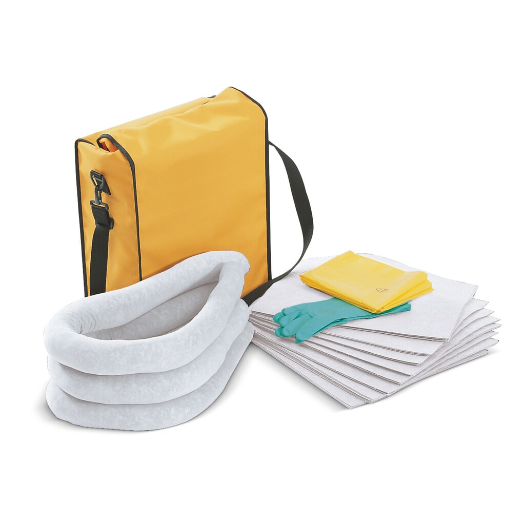 Noodpakket in weerbestendige tas, olie, absorptievermogen 48 l Product afbeelding: Noodpakket in weerbestendige tas, olie, absorptievermogen 48 l