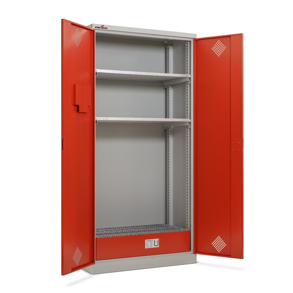 Productafbeelding nr. 8: Oliekast Steinbock®, 2 in hoogte verstelbare roosterlegborden, 1 lekbak, hxbxd 1950 x 950 x 500 mm