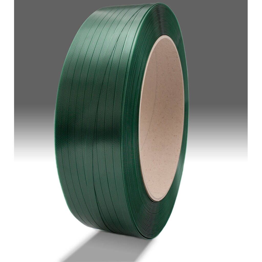 Product afbeelding: Omsnoeringsband GreenWave van PET, gewafeld, 15,5 x 0,9 mm