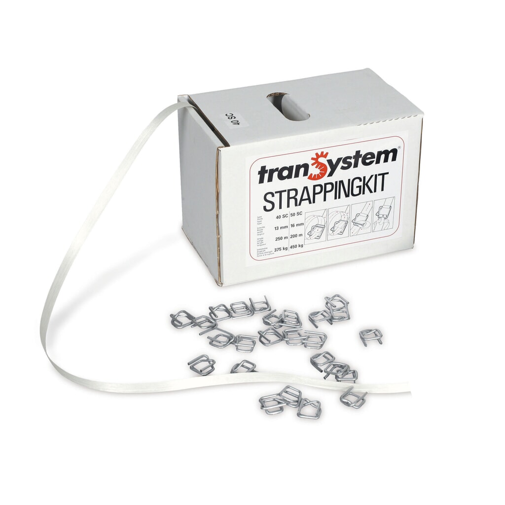 Product afbeelding: PET-omsnoeringsband, verlijmd, lengte 200 m, bandbreedte 16 mm