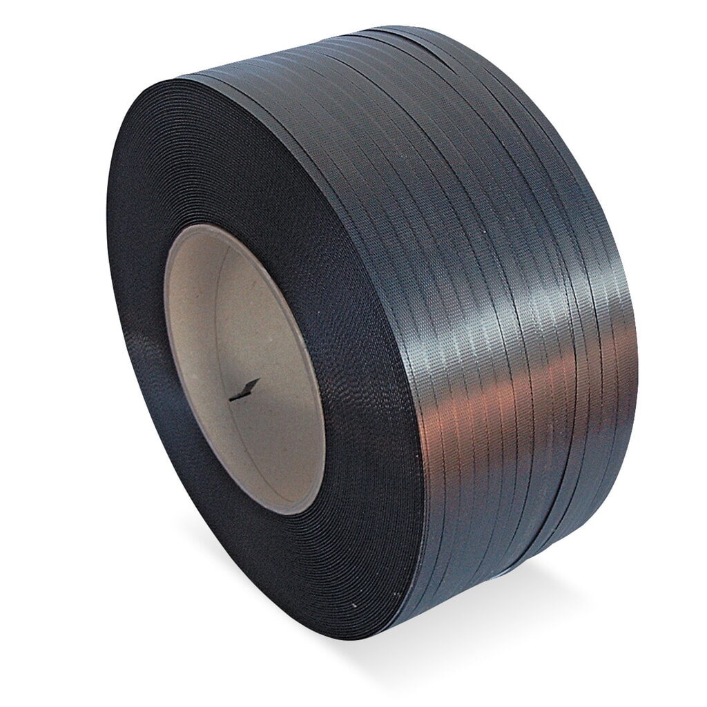 Omsnoeringsband van PP, geperst wafelpatroon, kern-Ø 200 mm, lengte 3.000 m, bandbreedte 12 mm Product afbeelding: Omsnoeringsband van PP, geperst wafelpatroon, kern-Ø 200 mm, lengte 3.000 m, bandbreedte 12 mm
