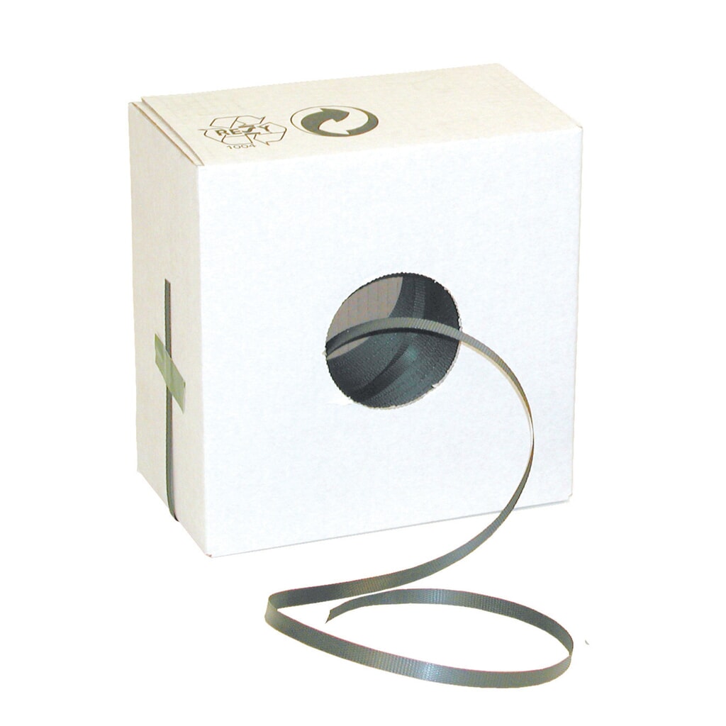 PP-omsnoeringsband Instap/Standard, gewafeld, lengte 1.000 m, breedte 13 mm Product afbeelding: PP-omsnoeringsband Instap/Standard, gewafeld, lengte 1.000 m, breedte 13 mm