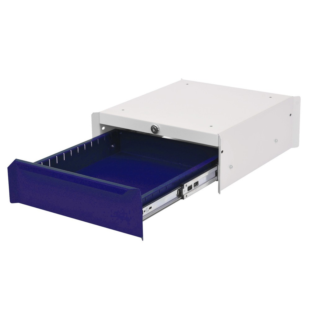 Productafbeelding nr. 1: Onderbouwkast met 1 lade voor werkpleksysteem tafel, hxbxd 140 x 370 x 400 mm, kobaltblauw