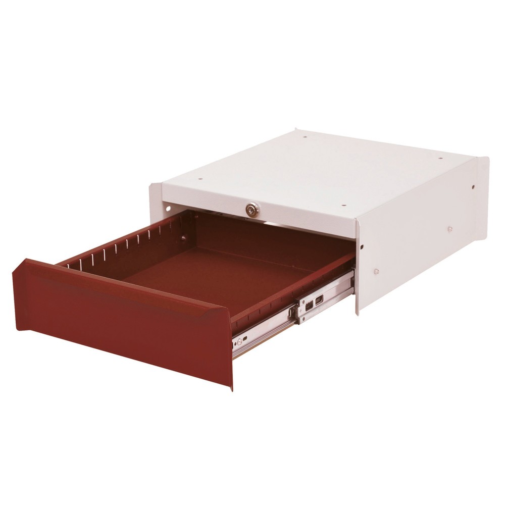 Productafbeelding nr. 1: Onderbouwkast met 1 lade voor werkpleksysteem tafel, hxbxd 140 x 370 x 400 mm, robijnrood