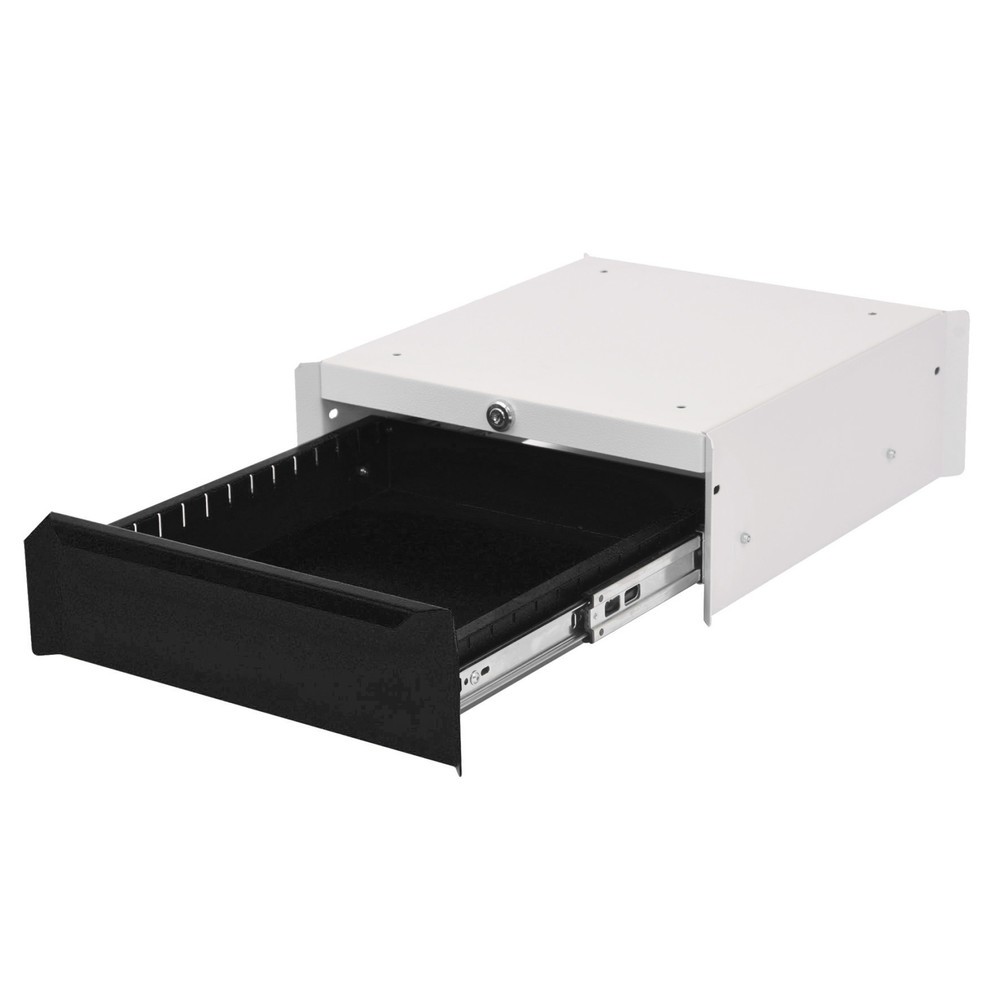 Product afbeelding: Onderbouwkast met 1 lade voor werkpleksysteem tafel, hxbxd 140 x 370 x 400 mm, diepzwart