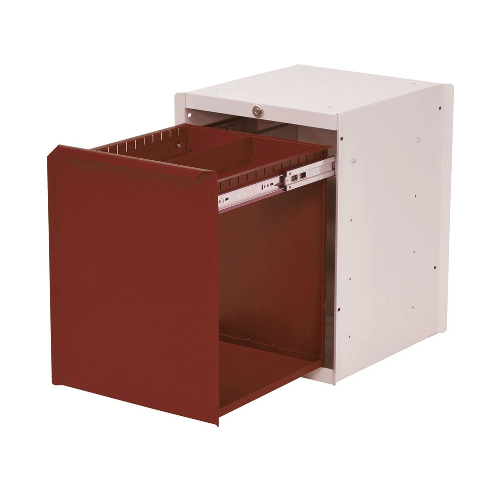 Productafbeelding nr. 1: Onderbouwkast met 1 lade voor werkpleksysteem tafel, hxbxd 500 x 370 x 400 mm, robijnrood