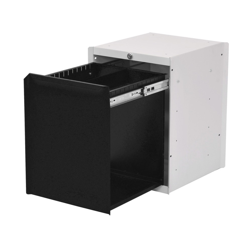 Product afbeelding: Onderbouwkast met 1 lade voor werkpleksysteem tafel, hxbxd 500 x 370 x 400 mm, diepzwart