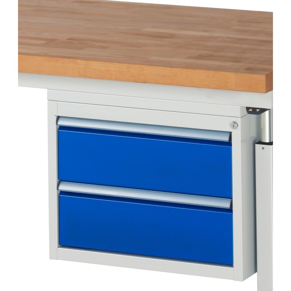 Product afbeelding: RAU onderbouwkast serie 7000, h x b x d 440 x 580 x 650 mm, voor werkbank serie adlatus 600, met 2 lades