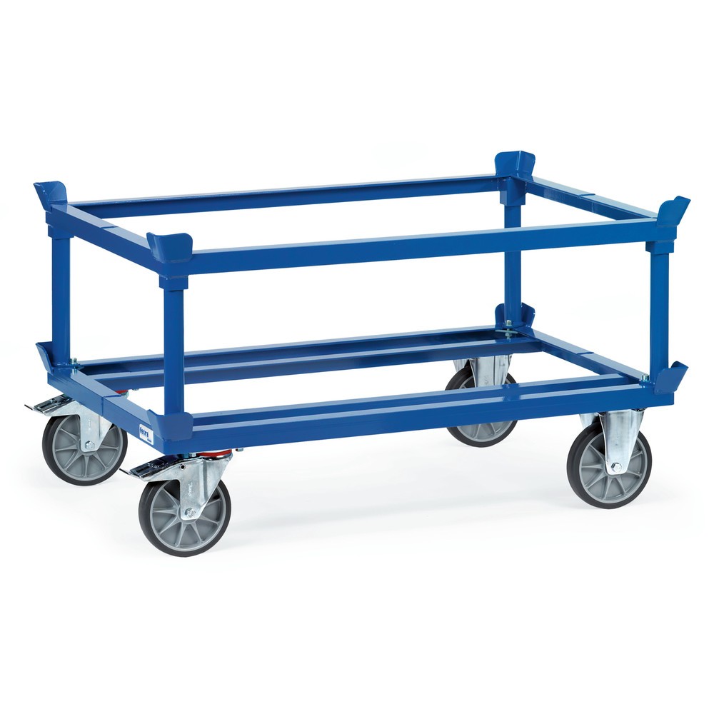 Productafbeelding nr. 2: Onderstel fetra® met vanghoeken, draagvermogen 750 kg, voor pallets 800 x 600 mm, TPE-banden