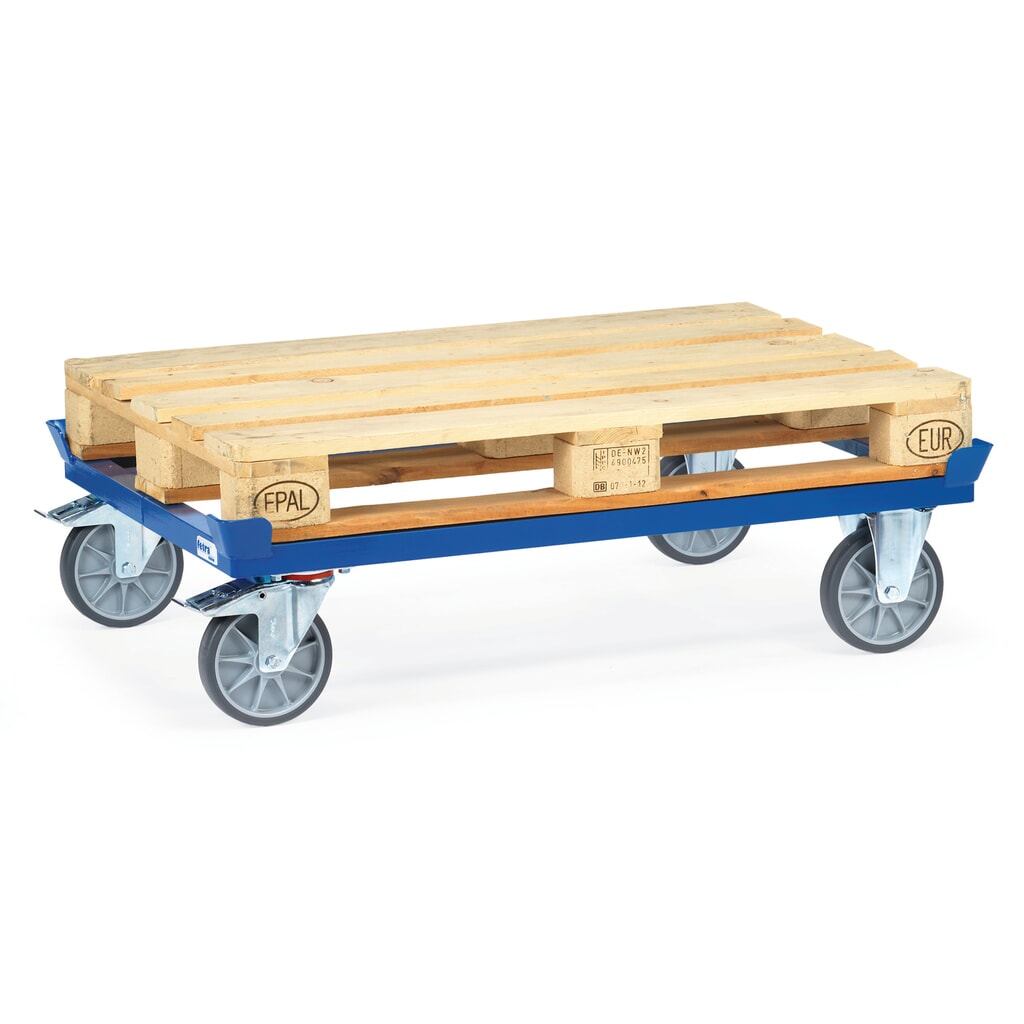 Onderstel fetra® met vanghoeken, draagvermogen 750 kg, voor pallets 800 x 600 mm, TPE-banden Productafbeelding nr. 4: Onderstel fetra® met vanghoeken, draagvermogen 750 kg, voor pallets 800 x 600 mm, TPE-banden