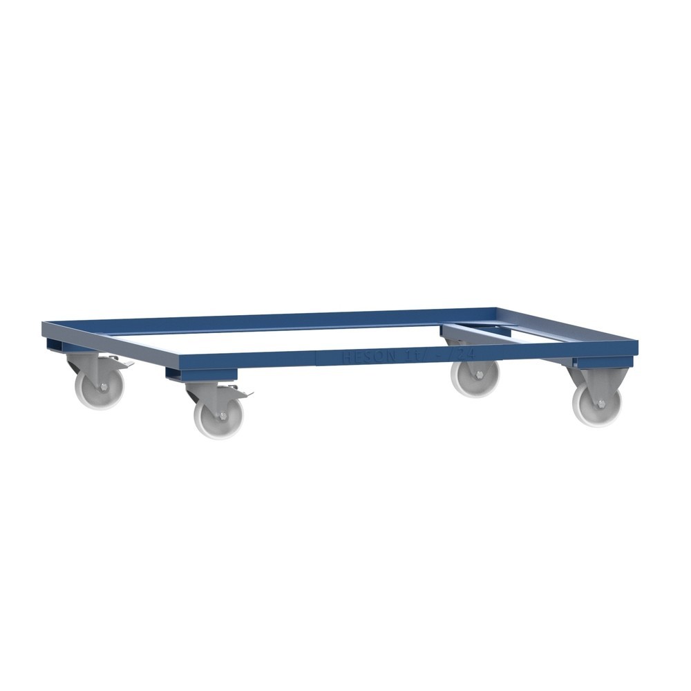Product afbeelding: Onderstel voor gitterbox HESON®, gelakt, voor bakken 1.200 x 1.000 mm, gentiaanblauw