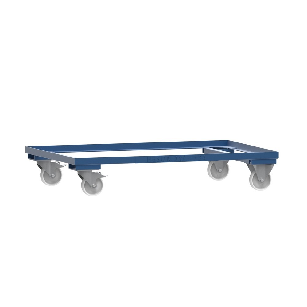 Product afbeelding: Onderstel voor gitterbox HESON®, gelakt, voor bakken 1.200 x 800 mm, gentiaanblauw