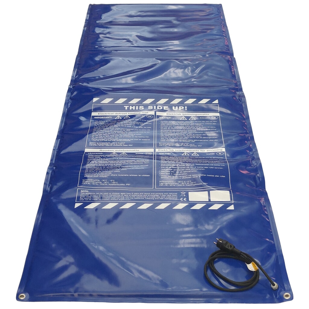 Kuhlmann ontdooimat, lxb 3.000 x 1.000 mm, 230 V, 1.050 W, met geaarde stekker Product afbeelding: Kuhlmann ontdooimat, lxb 3.000 x 1.000 mm, 230 V, 1.050 W, met geaarde stekker