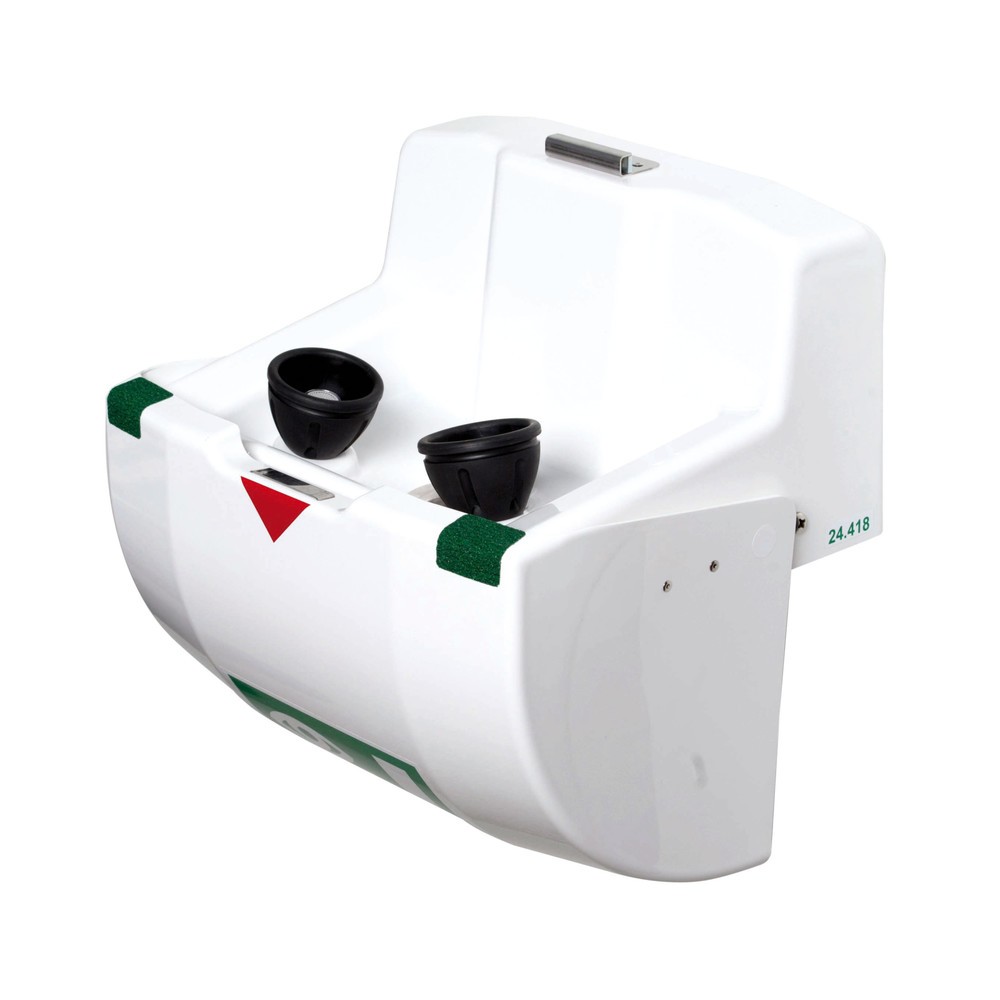 Productafbeelding nr. 3: Oog- en gezichtsdouche B-Safety PremiumLine, opvangbak met afdekking, wandmontage