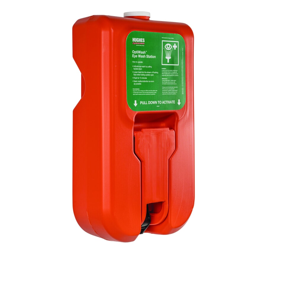 Oogspoelstation Justrite® OptiWash® OPTI Hughes, autarkisch, tank van 38 liter Product afbeelding: Oogspoelstation Justrite® OptiWash® OPTI Hughes, autarkisch, tank van 38 liter
