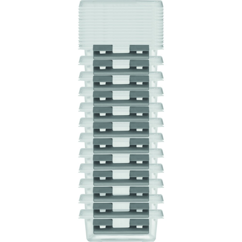 Opbergbox helit "the q-line", met deksel, 0,2 liter, transparant Productafbeelding nr. 2: Opbergbox helit "the q-line", met deksel, 0,2 liter, transparant