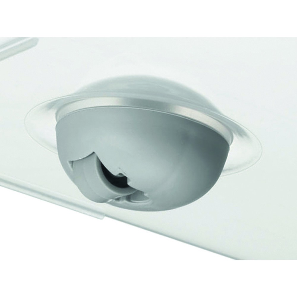 Productafbeelding nr. 2: Opbergbox helit "the q-line", met deksel, 360° draaibare wielen, 60 liter, transparant