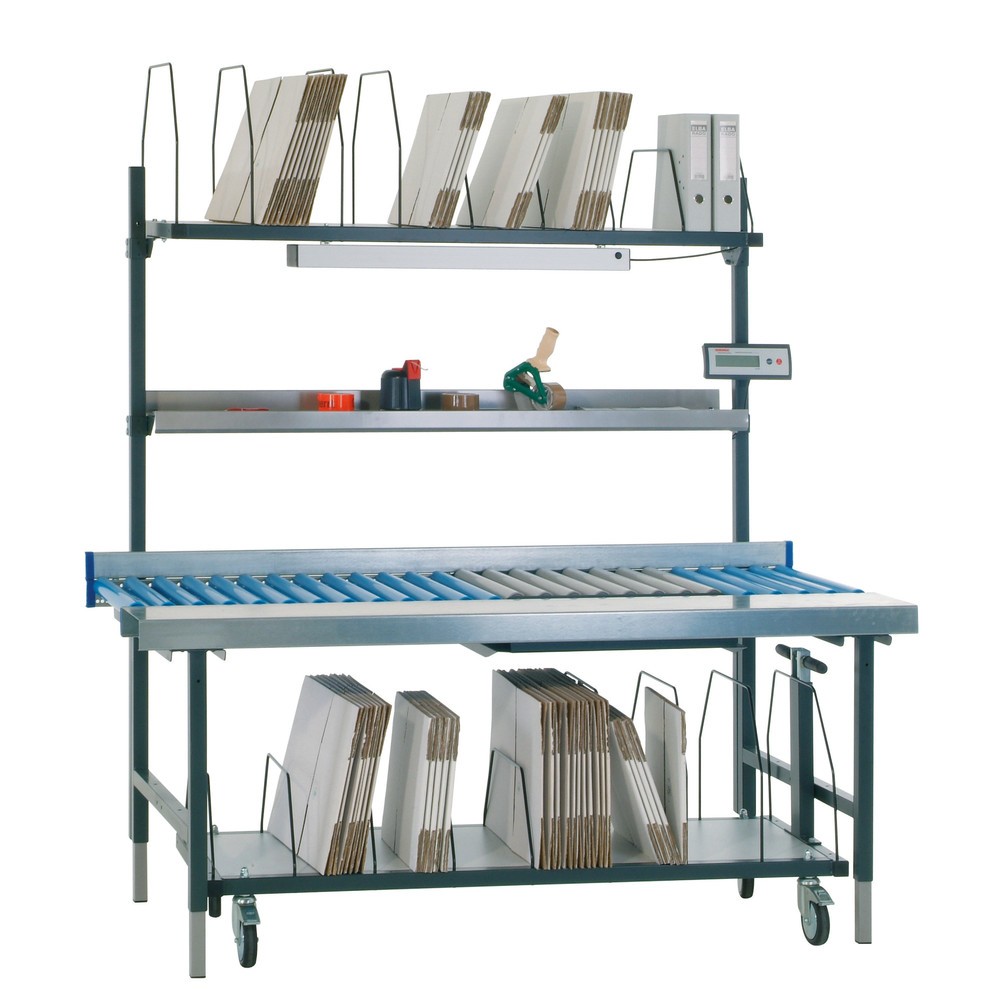 Productafbeelding nr. 3: Opbergrek onder tafel voor paktafelsysteem, hxbxd 690 x 1.600 x 600 mm