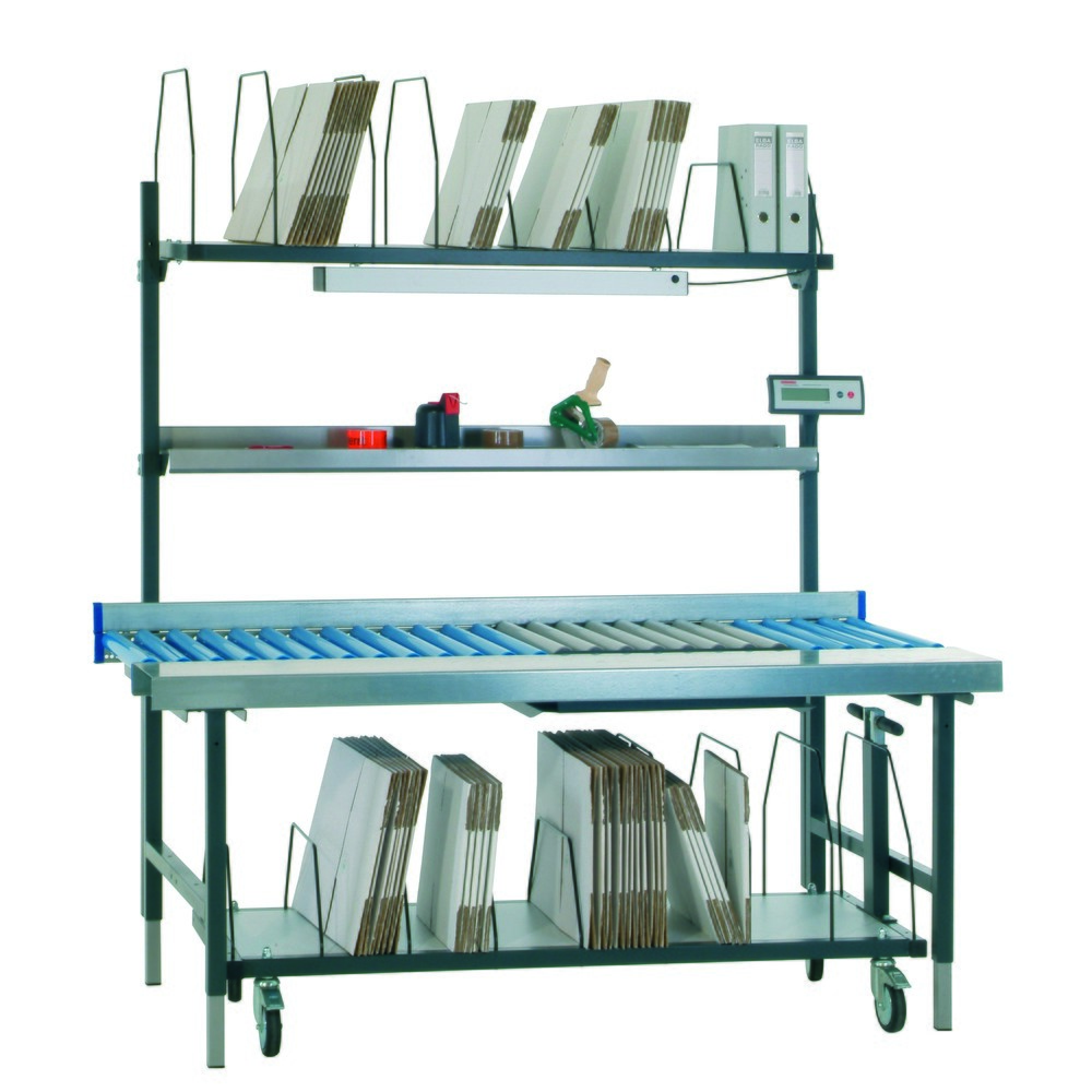 Productafbeelding nr. 4: Opbergrek onder tafel voor paktafelsysteem, hxbxd 690 x 1.600 x 600 mm
