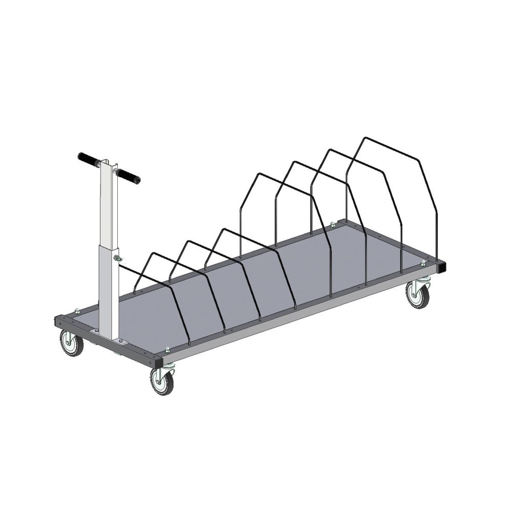 Product afbeelding: Opbergrek onder tafel voor paktafelsysteem, hxbxd 690 x 1.600 x 600 mm
