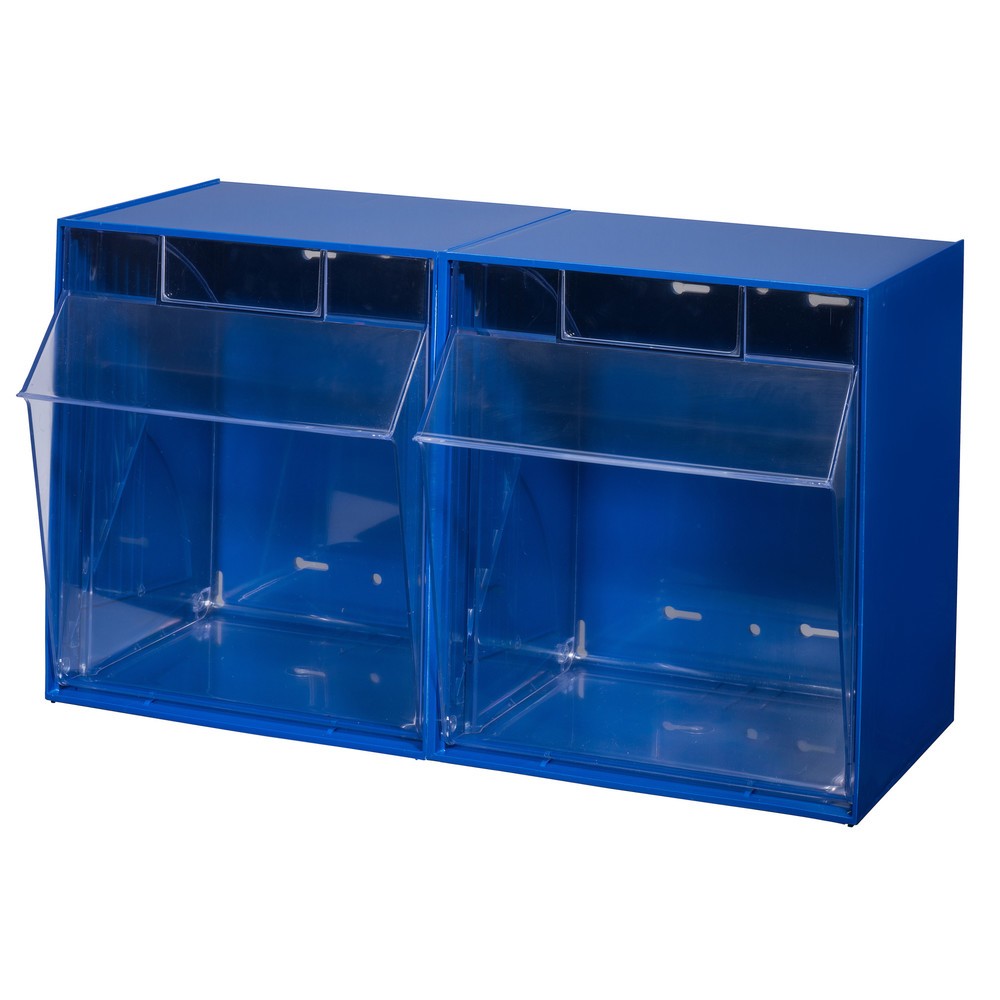 Productafbeelding nr. 1: Opbergsysteem met kantelbakken Allit, 2 bakken, blauw