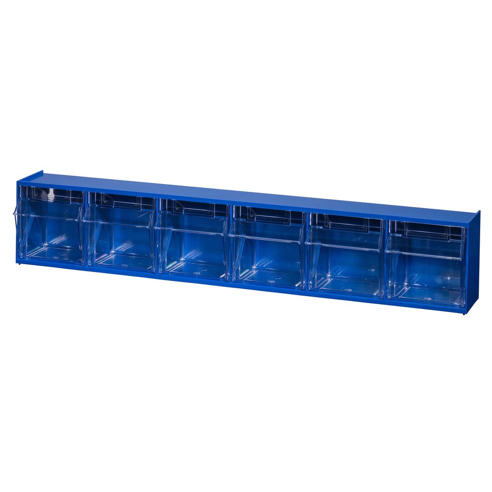Product afbeelding: Opbergsysteem met kantelbakken Allit, 6 bakken, blauw