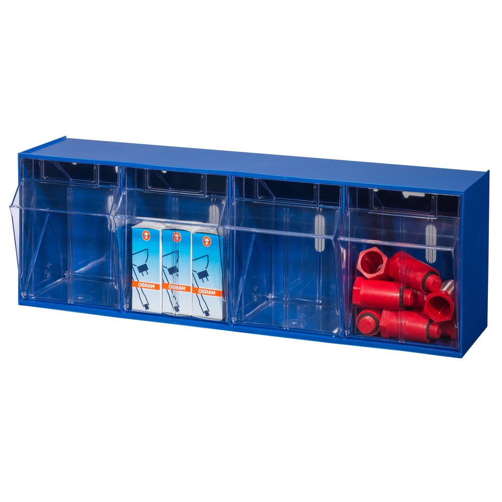 Productafbeelding nr. 2: Opbergsysteem met kantelbakken Allit, 4 bakken, blauw