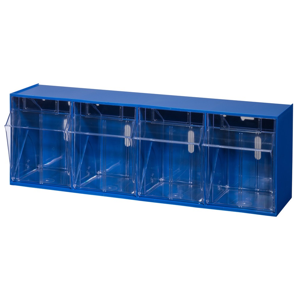 Productafbeelding nr. 1: Opbergsysteem met kantelbakken Allit, 4 bakken, blauw