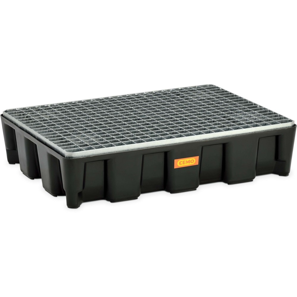 Product afbeelding: Oppervlakbeschermingssysteem CEMO, uit PE, stalen rooster, 60l