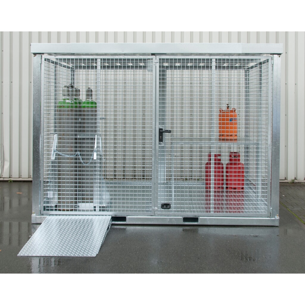 Oprijhelling voor gasflessencontainer GFC-E Productafbeelding nr. 2: Oprijhelling voor gasflessencontainer GFC-E