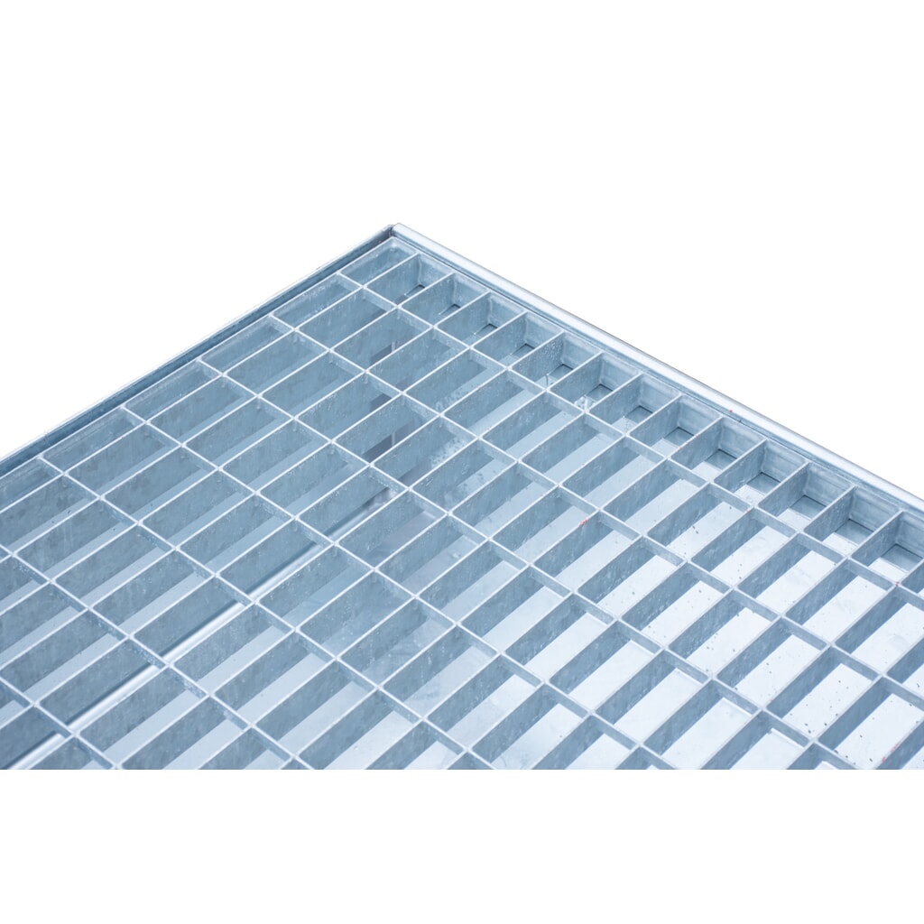 Productafbeelding nr. 3: Steinbock® lekbak, 4x 200 l, hxbxd 415 x 1.200 x 1.200 mm, incl. rooster, thermisch verzinkt